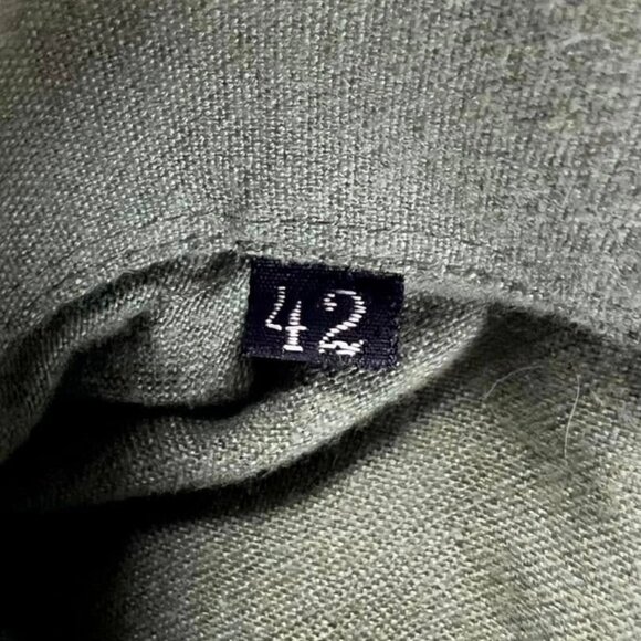 Men's Size 42 (U.S. SIZE L/16.5) Gloriette Long Sleeve Sage Green Button Down Sh - Picture 6 of 10